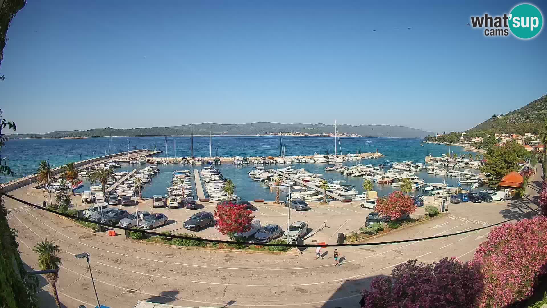 Webcam Orebić Uferpromenade – Fähre nach Korčula Live