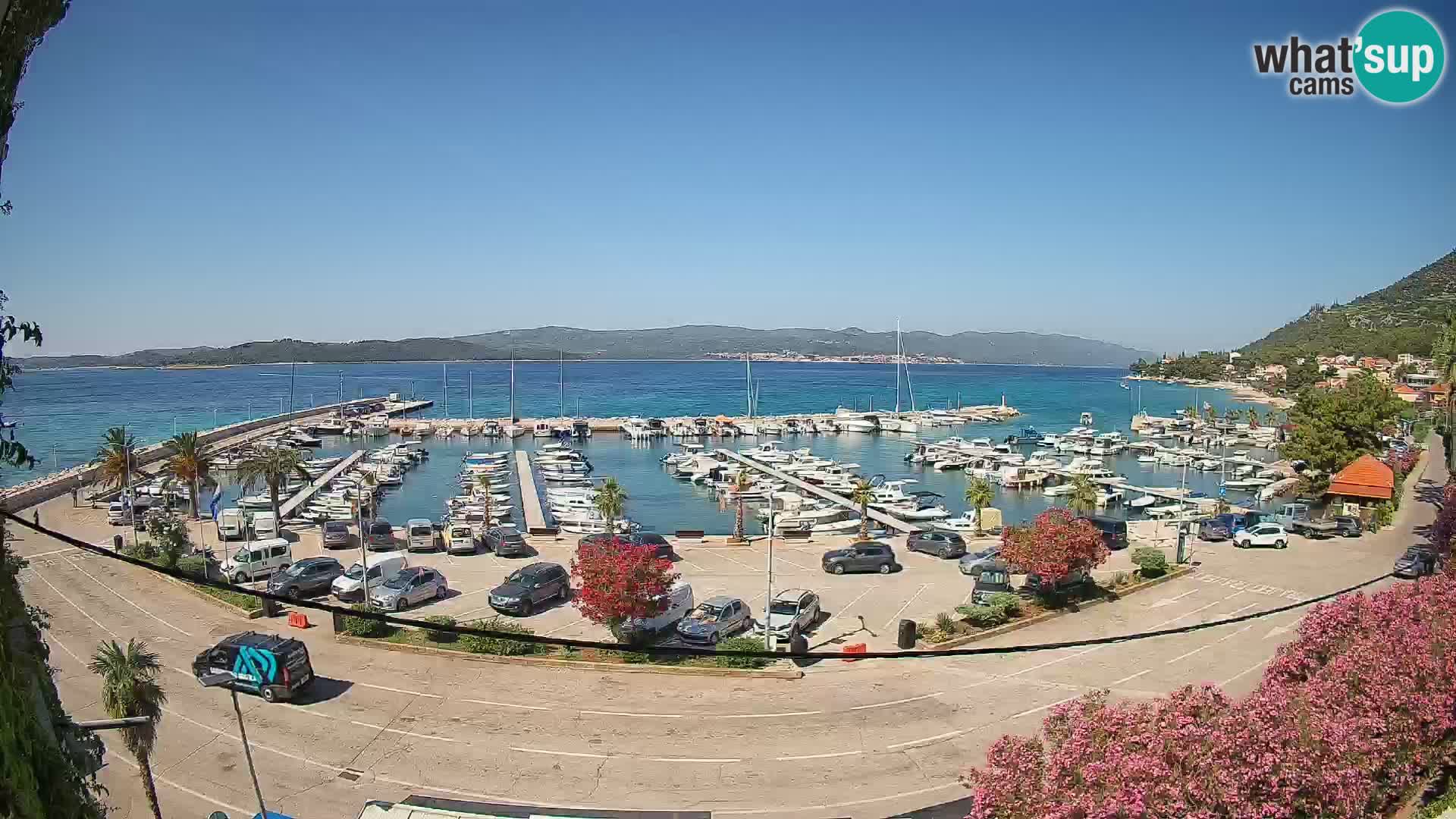 Webcam Orebić Uferpromenade – Fähre nach Korčula Live