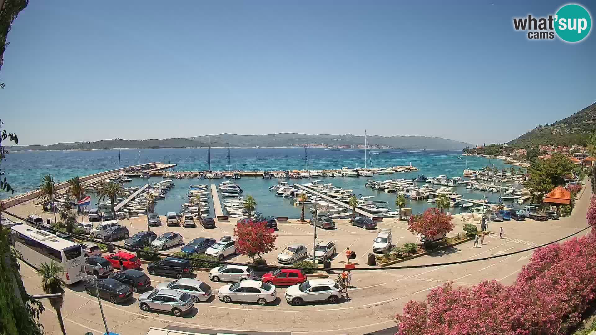 Web kamera Orebić Riva – Trajekt za Korčulu uživo