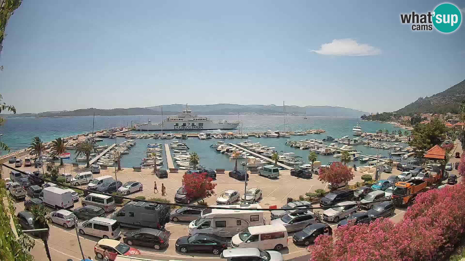 Webcam Orebić Riva – Ferry vers Korčula en direct