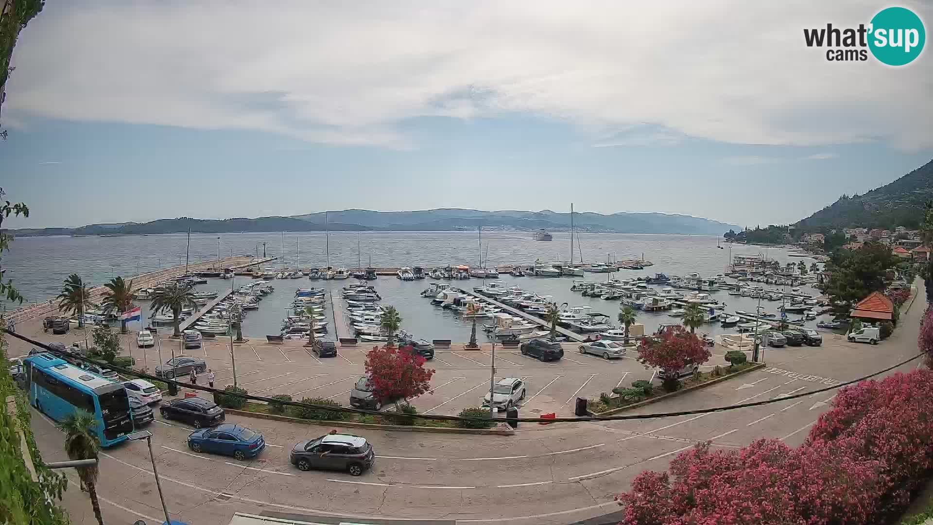 Webcam Orebić Riva – Ferry vers Korčula en direct