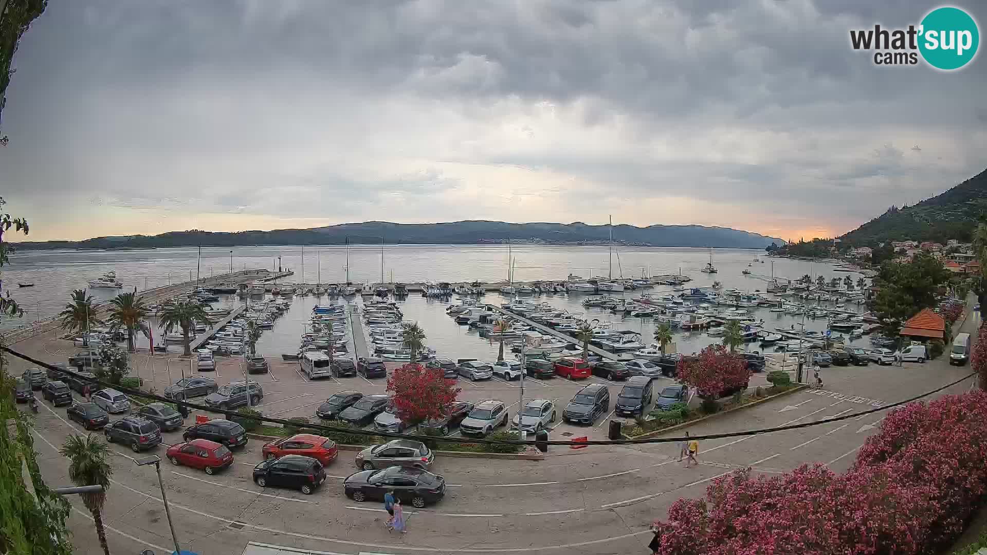 Webcam Orebić Riva – Ferry a Korčula en vivo