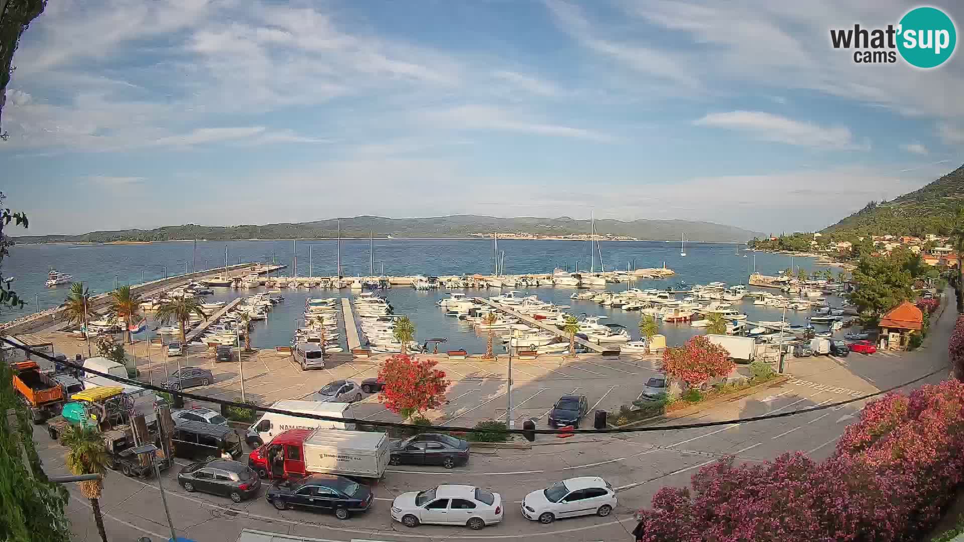 Webcam Orebić Uferpromenade – Fähre nach Korčula Live