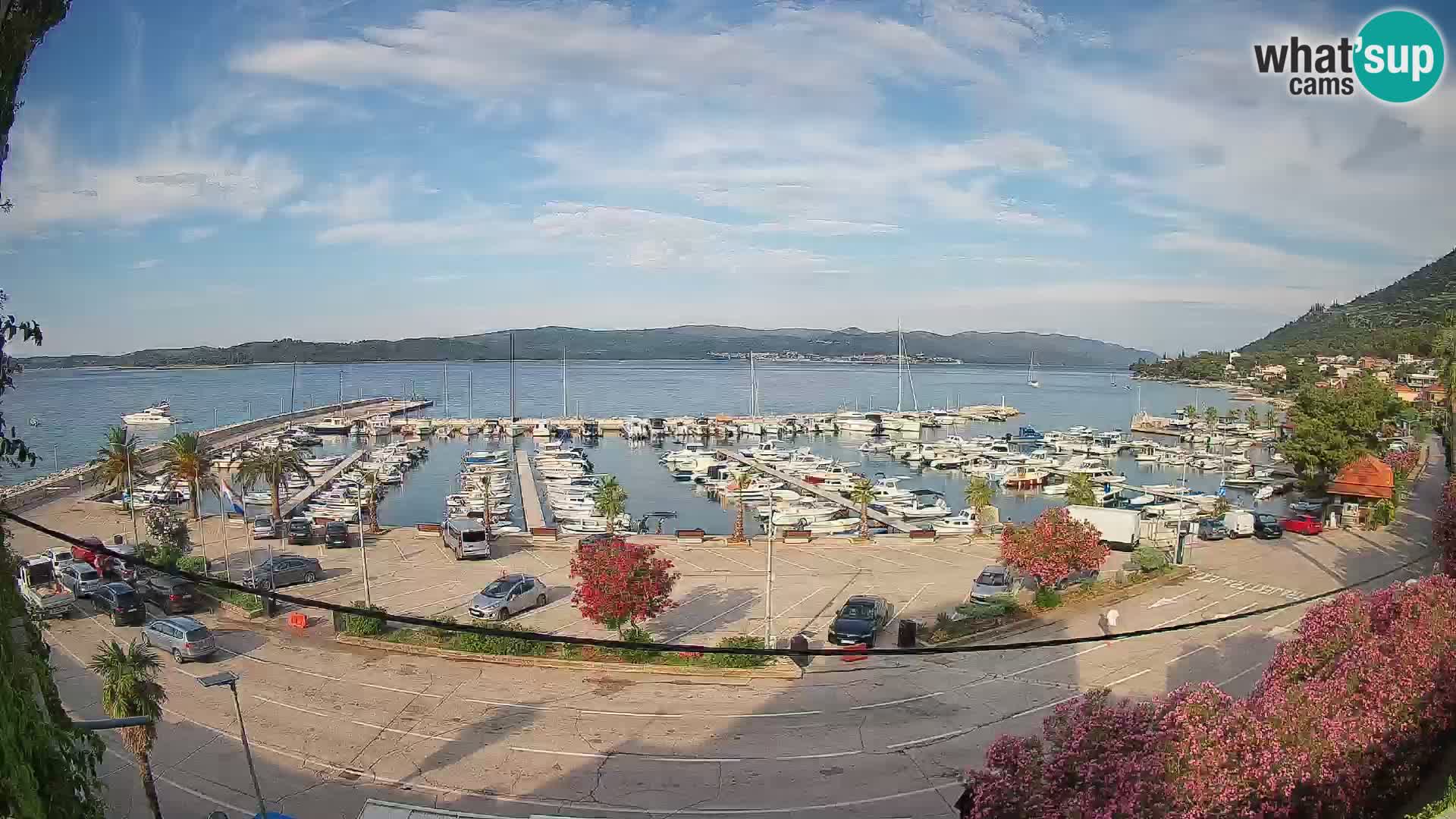 Webcam Orebić Uferpromenade – Fähre nach Korčula Live