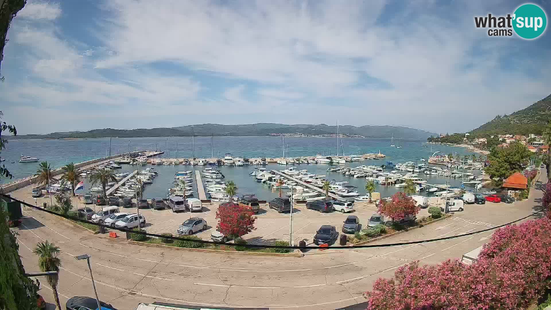 Webcam Orebić Uferpromenade – Fähre nach Korčula Live
