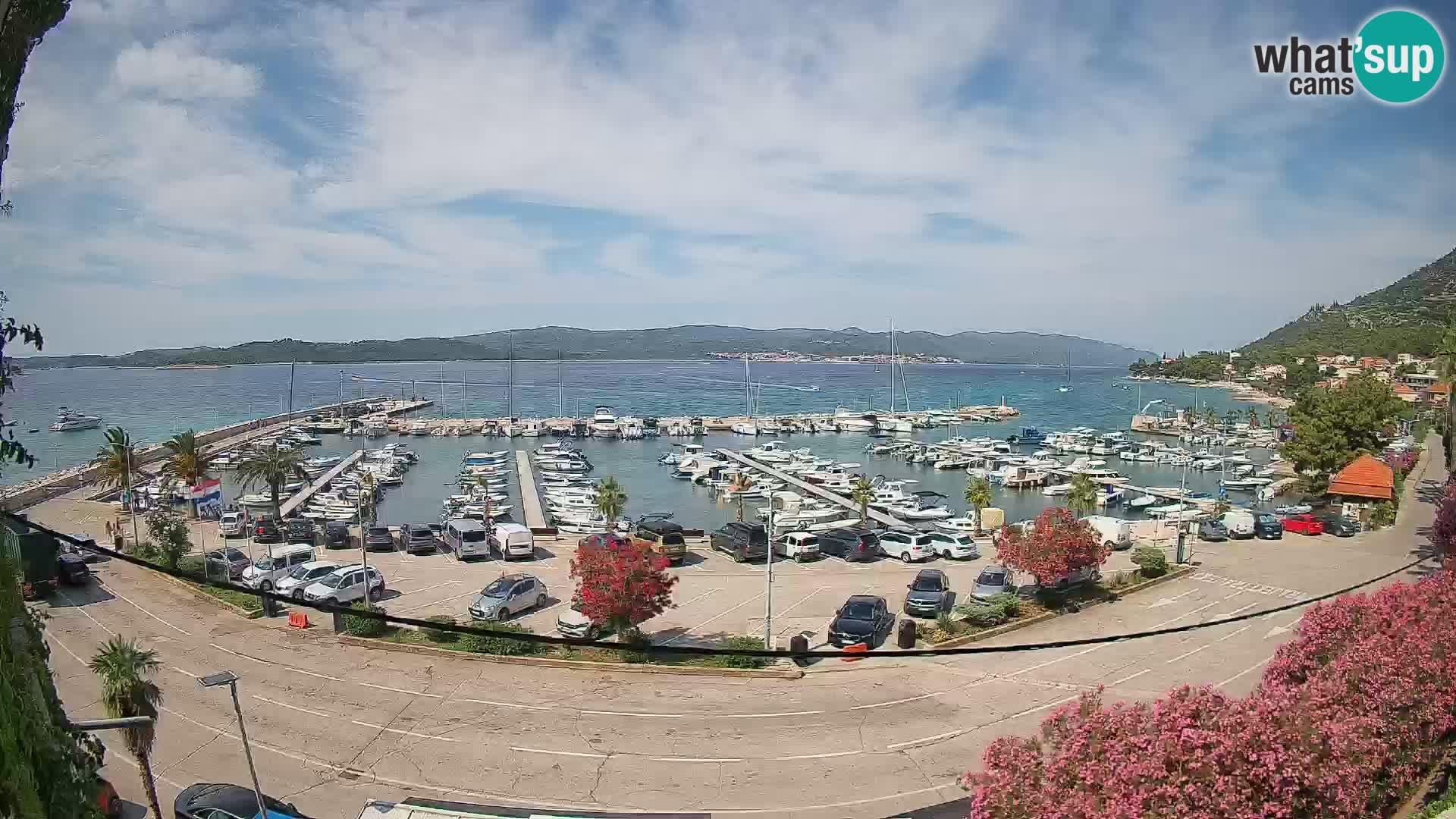 Webcam Orebić Riva – Ferry a Korčula en vivo