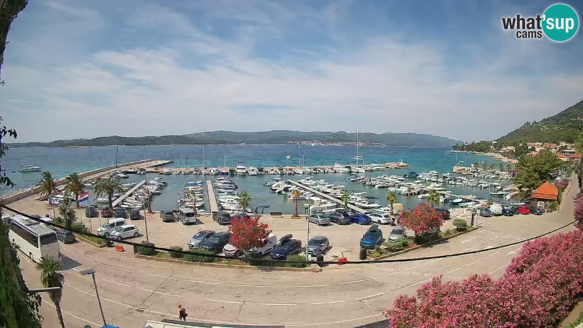 Web kamera Orebić Riva – Trajekt za Korčulu uživo
