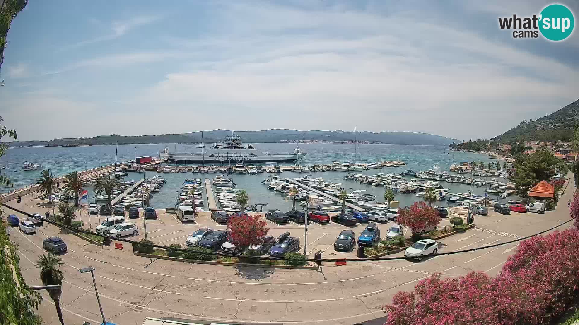 Web kamera Orebić Riva – Trajekt za Korčulu uživo