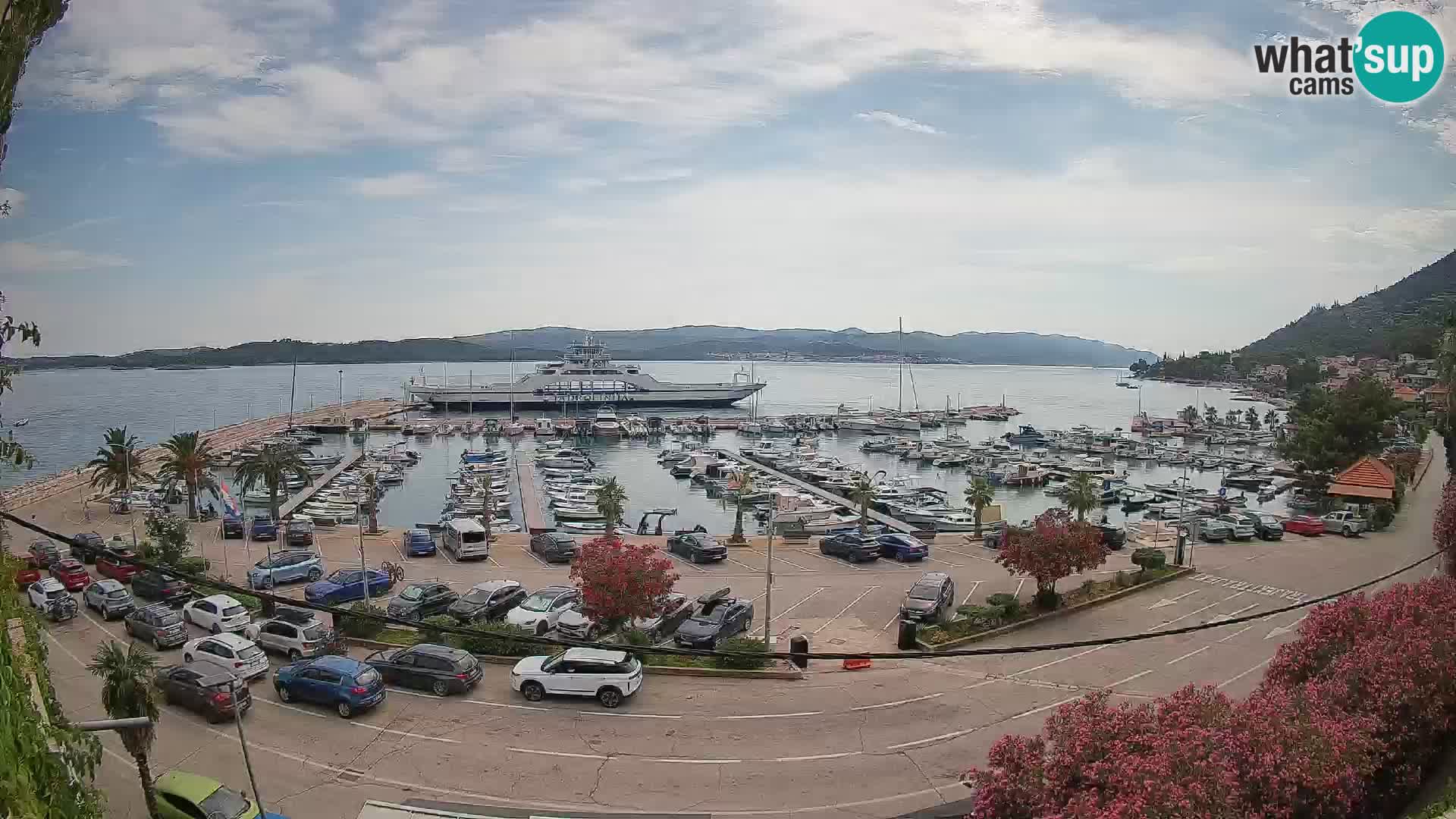 Webcam Orebić Riva – Ferry a Korčula en vivo
