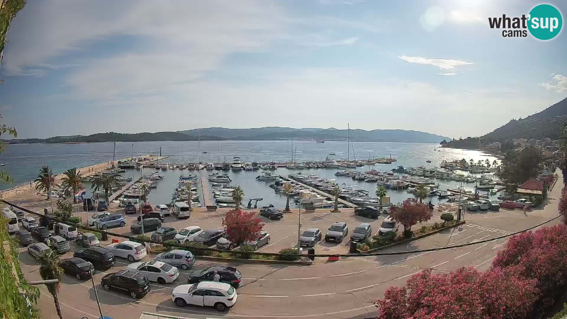 Webcam Orebić Riva – Ferry a Korčula en vivo