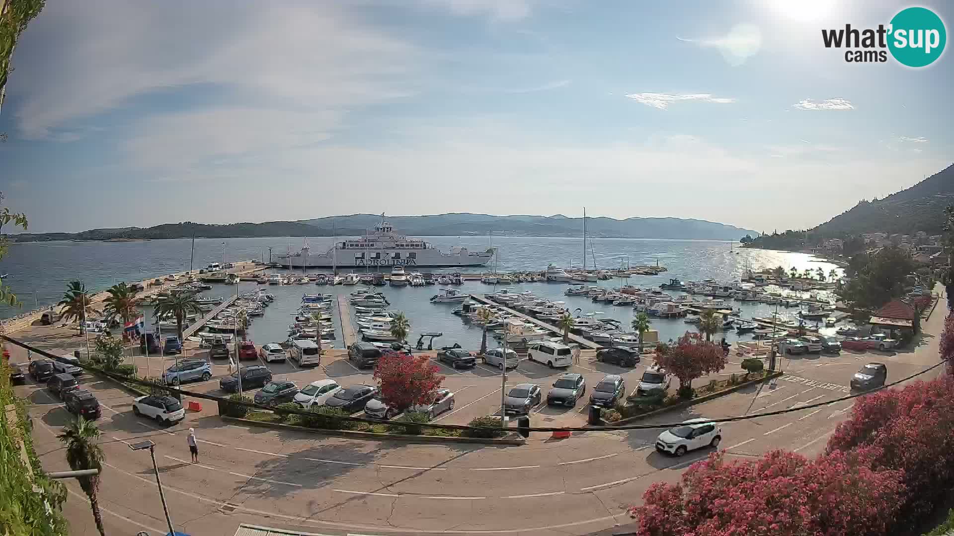 Webcam Orebić Riva – Ferry vers Korčula en direct