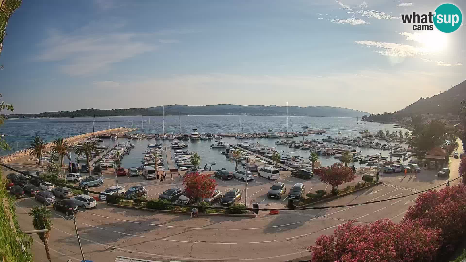 Webcam Orebić Uferpromenade – Fähre nach Korčula Live