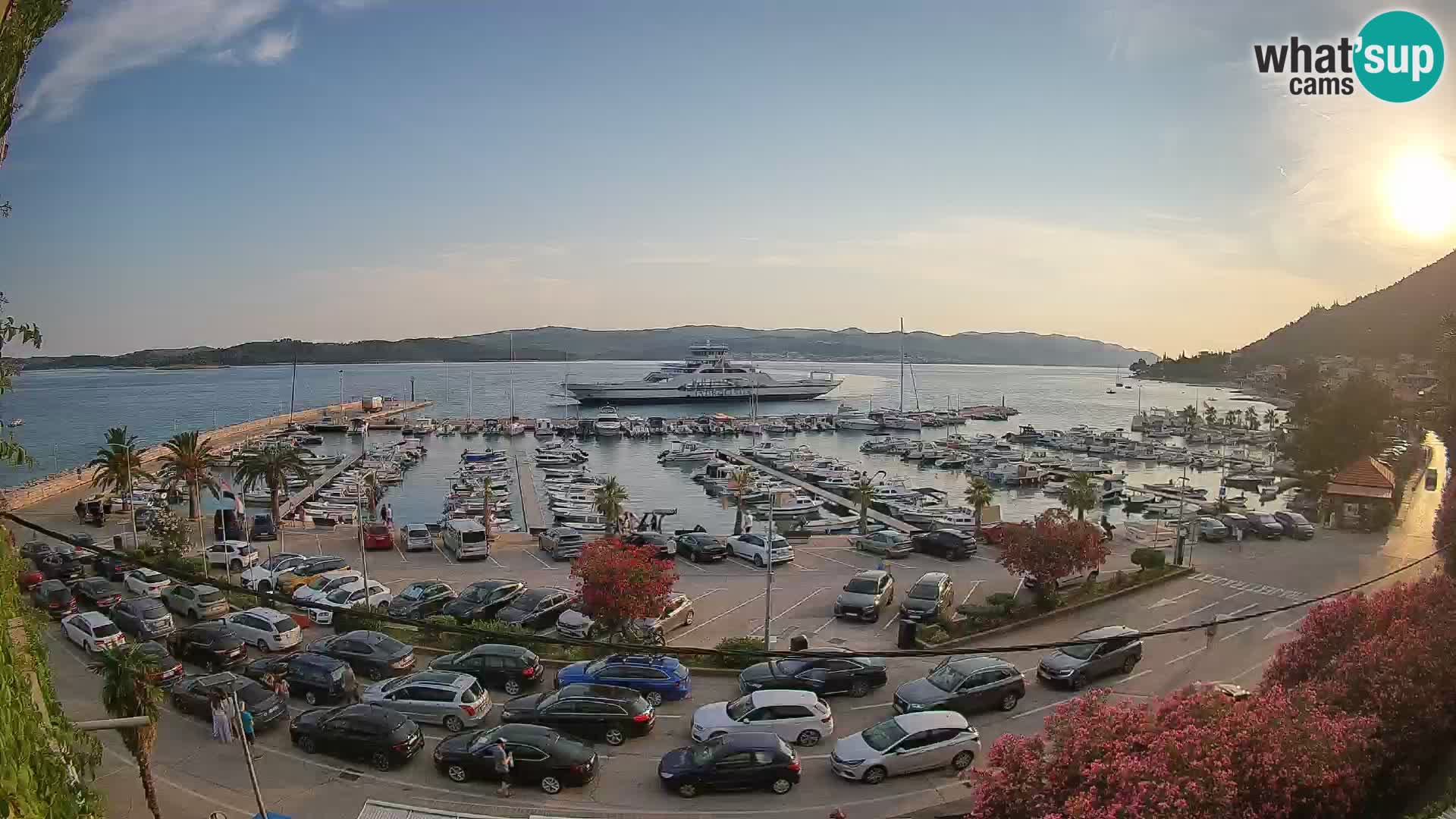 Webcam Orebić Riva – Ferry vers Korčula en direct