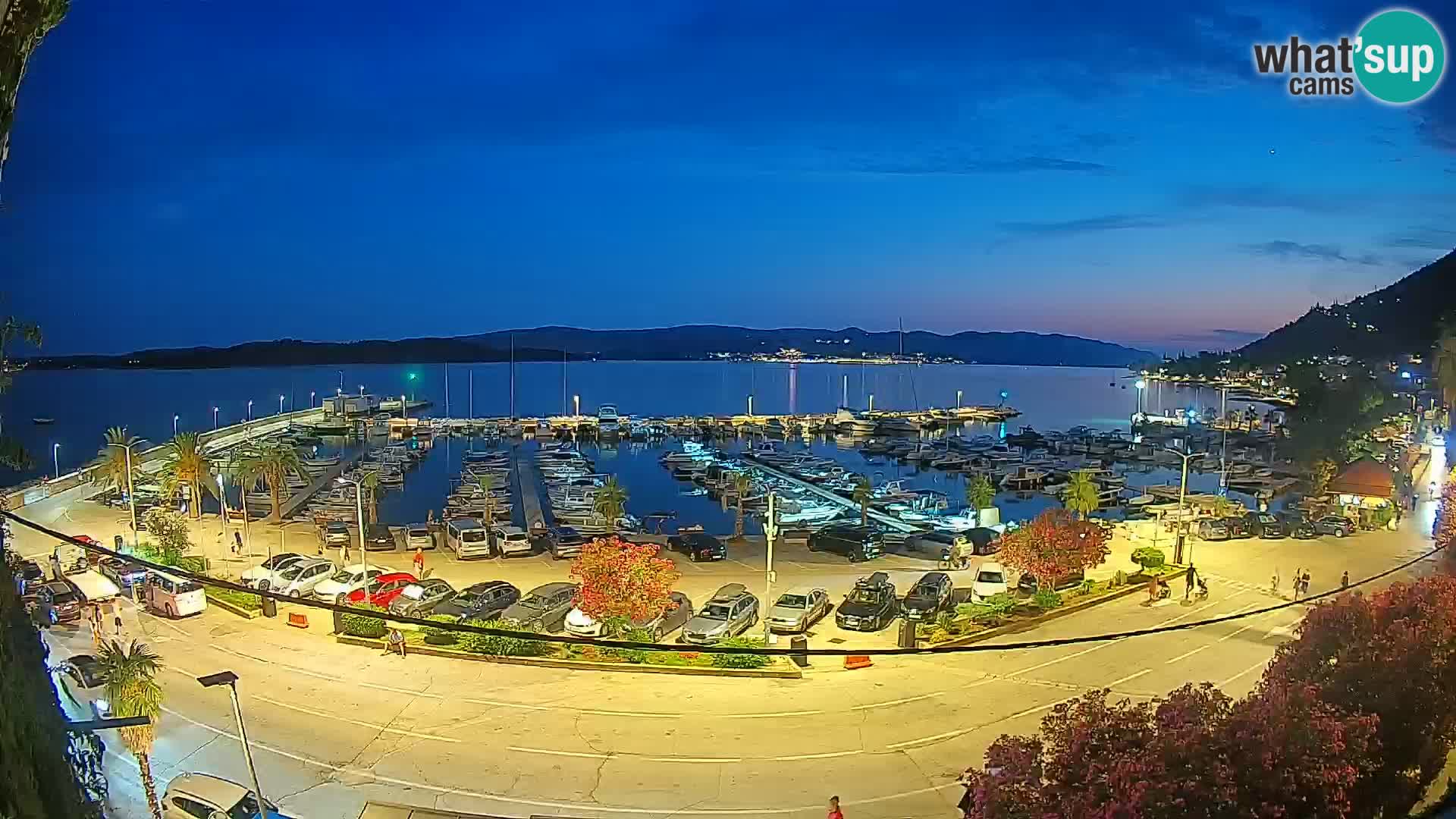 Spletna kamera Orebić Riva – Trajekt za Korčulo v živo