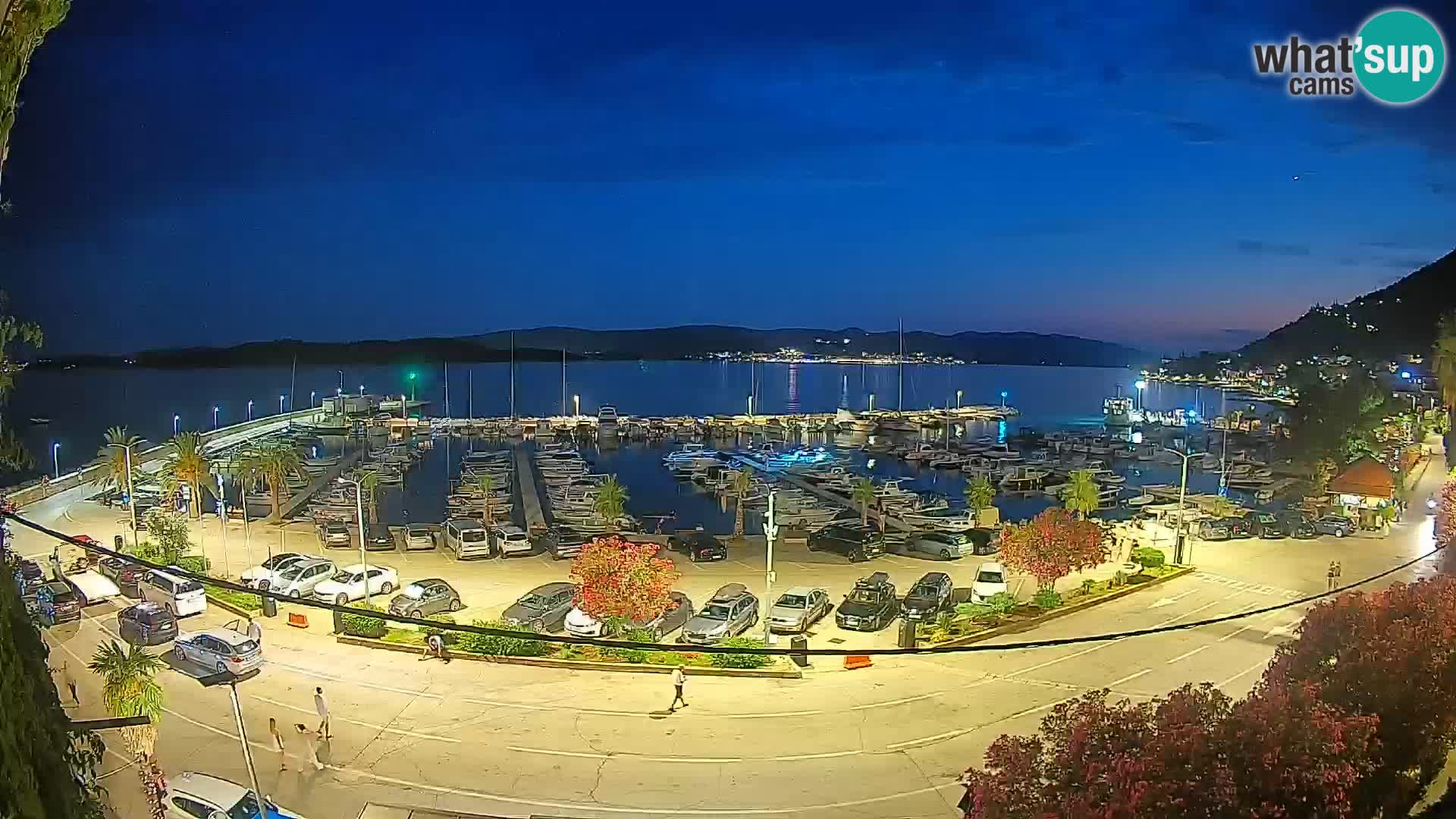 Spletna kamera Orebić Riva – Trajekt za Korčulo v živo