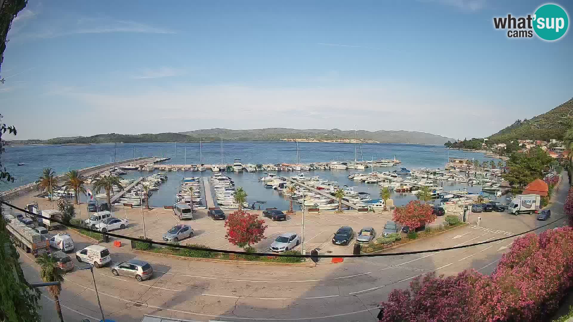 Webcam Orebić Riva – Ferry to Korčula Live