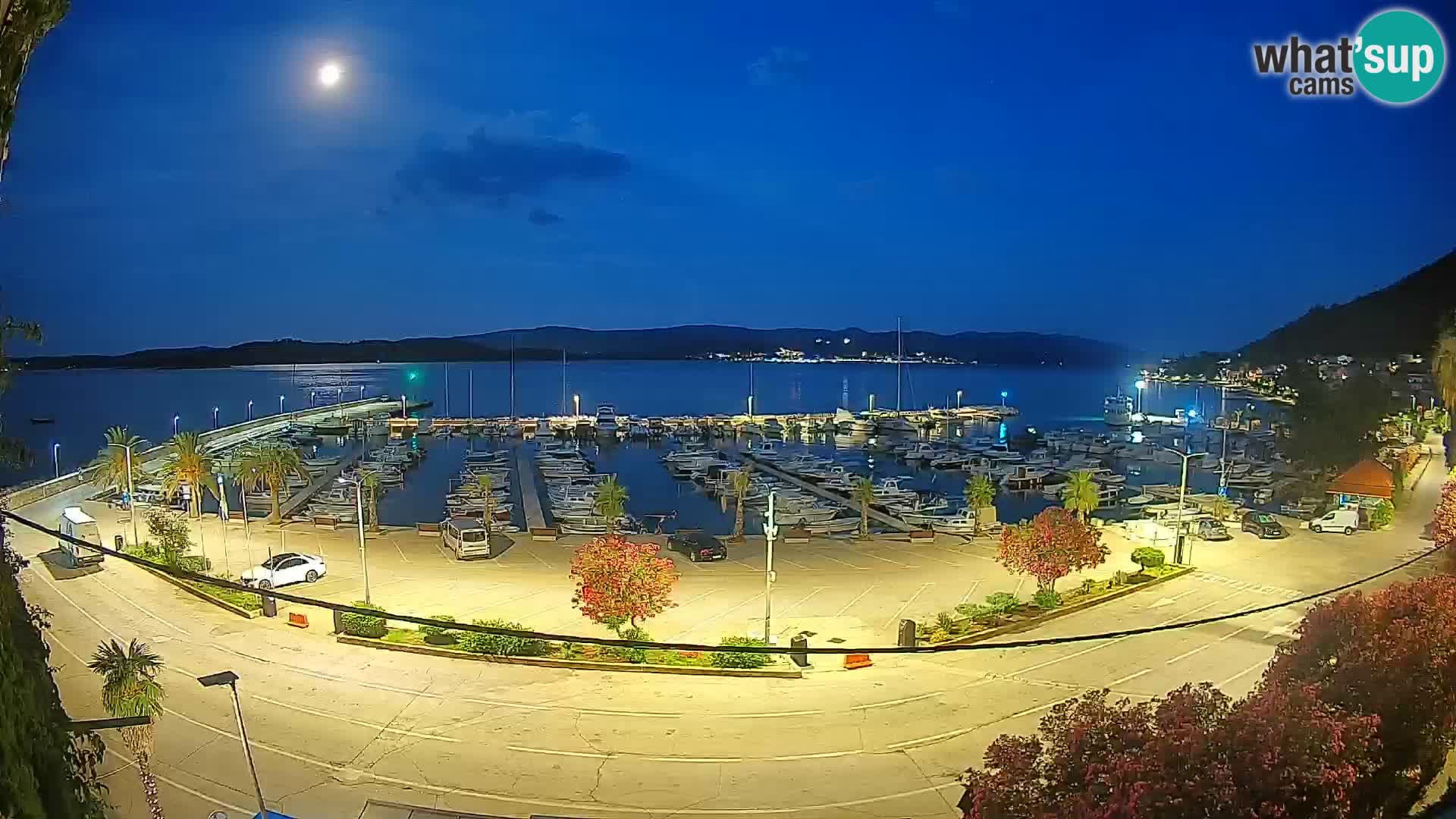 Spletna kamera Orebić Riva – Trajekt za Korčulo v živo