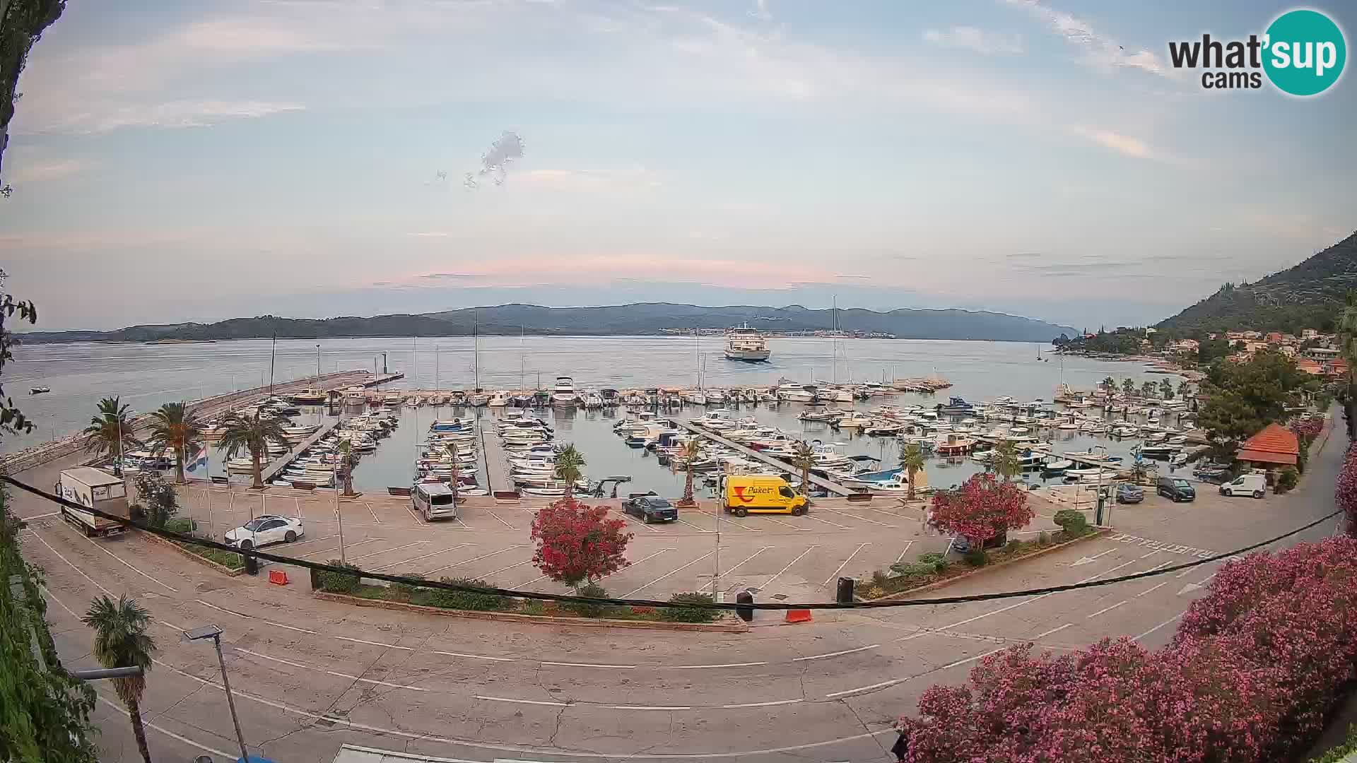 Webcam Orebić Riva – Ferry a Korčula en vivo