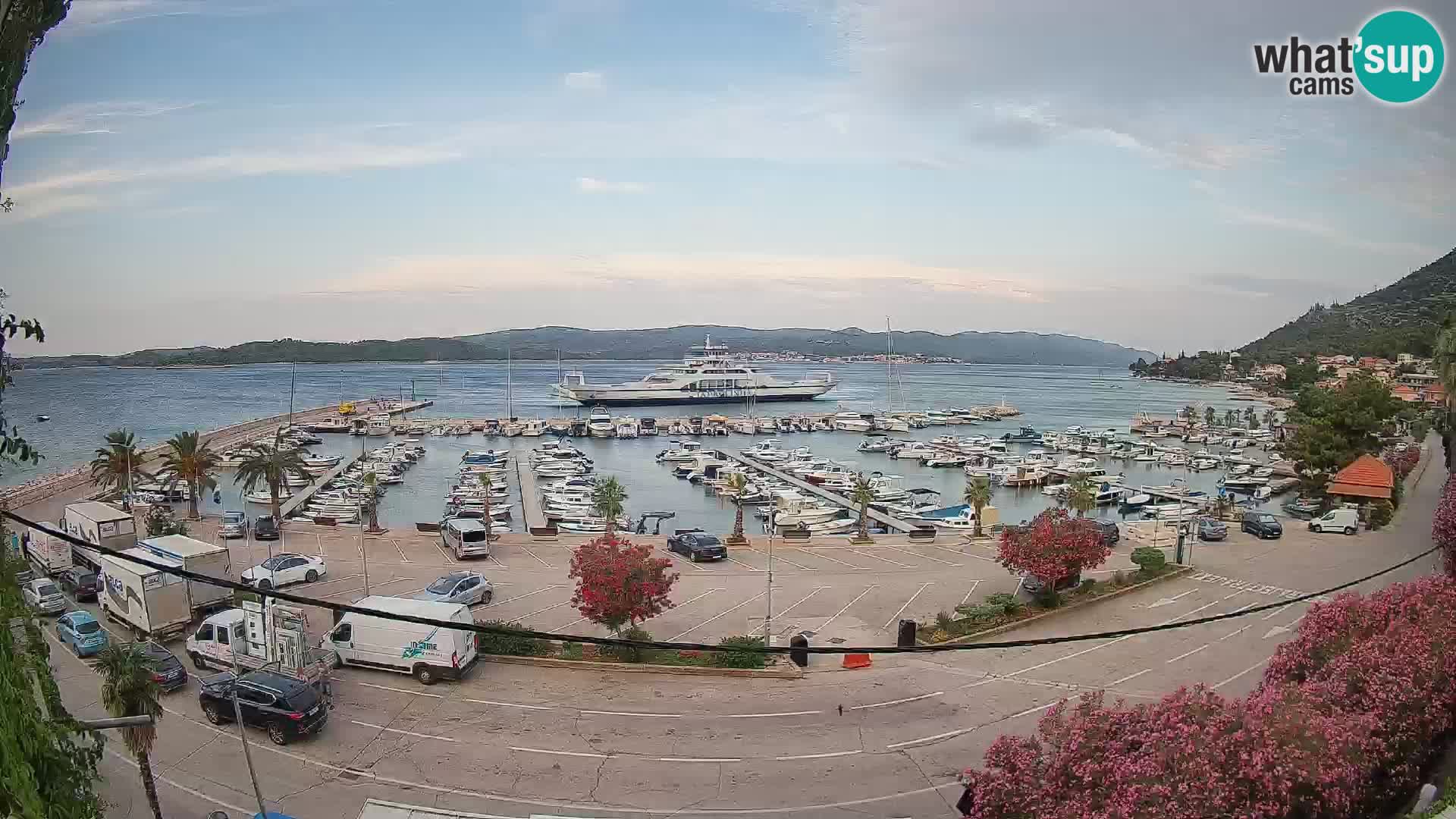 Webcam Orebić Riva – Ferry vers Korčula en direct