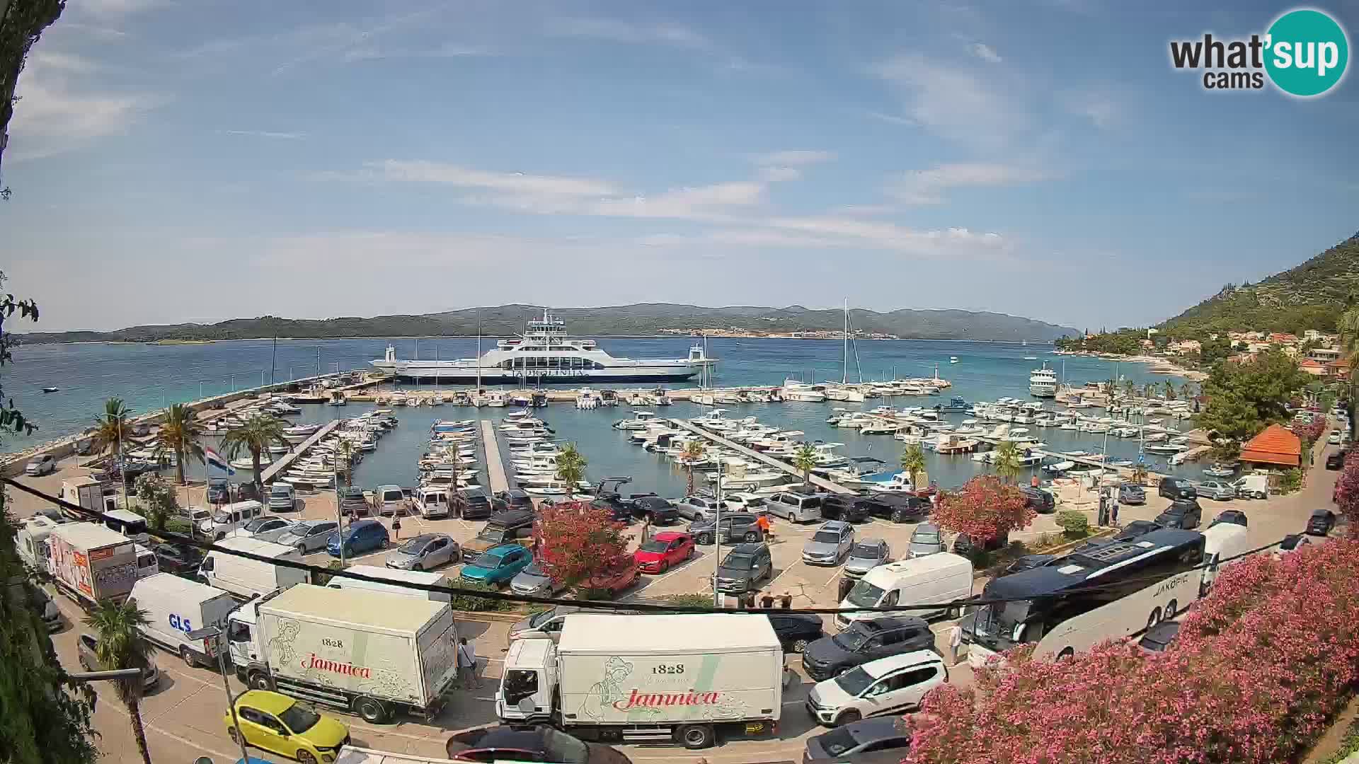 Web kamera Orebić Riva – Trajekt za Korčulu uživo