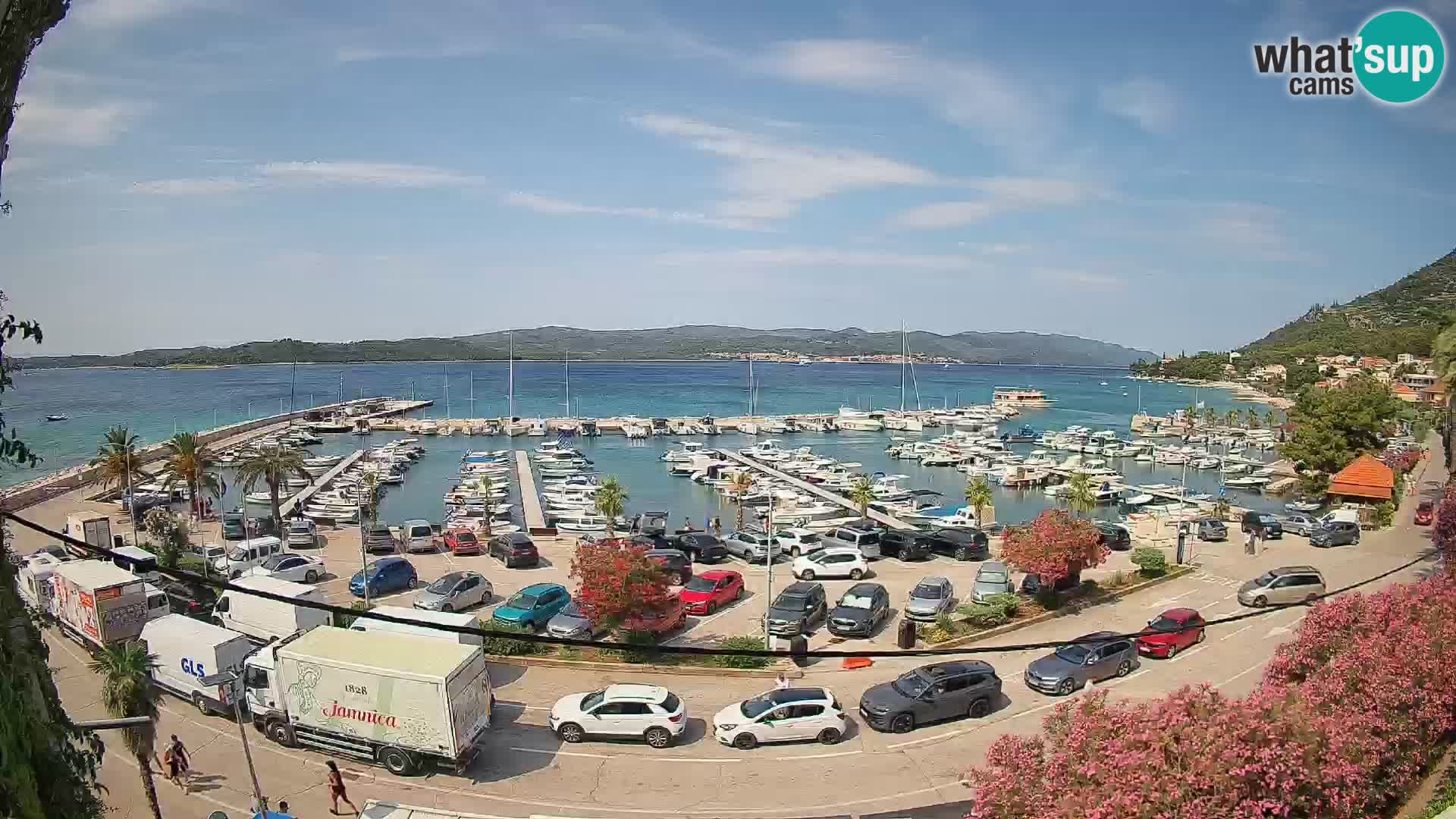 Webcam Orebić Riva – Ferry to Korčula Live