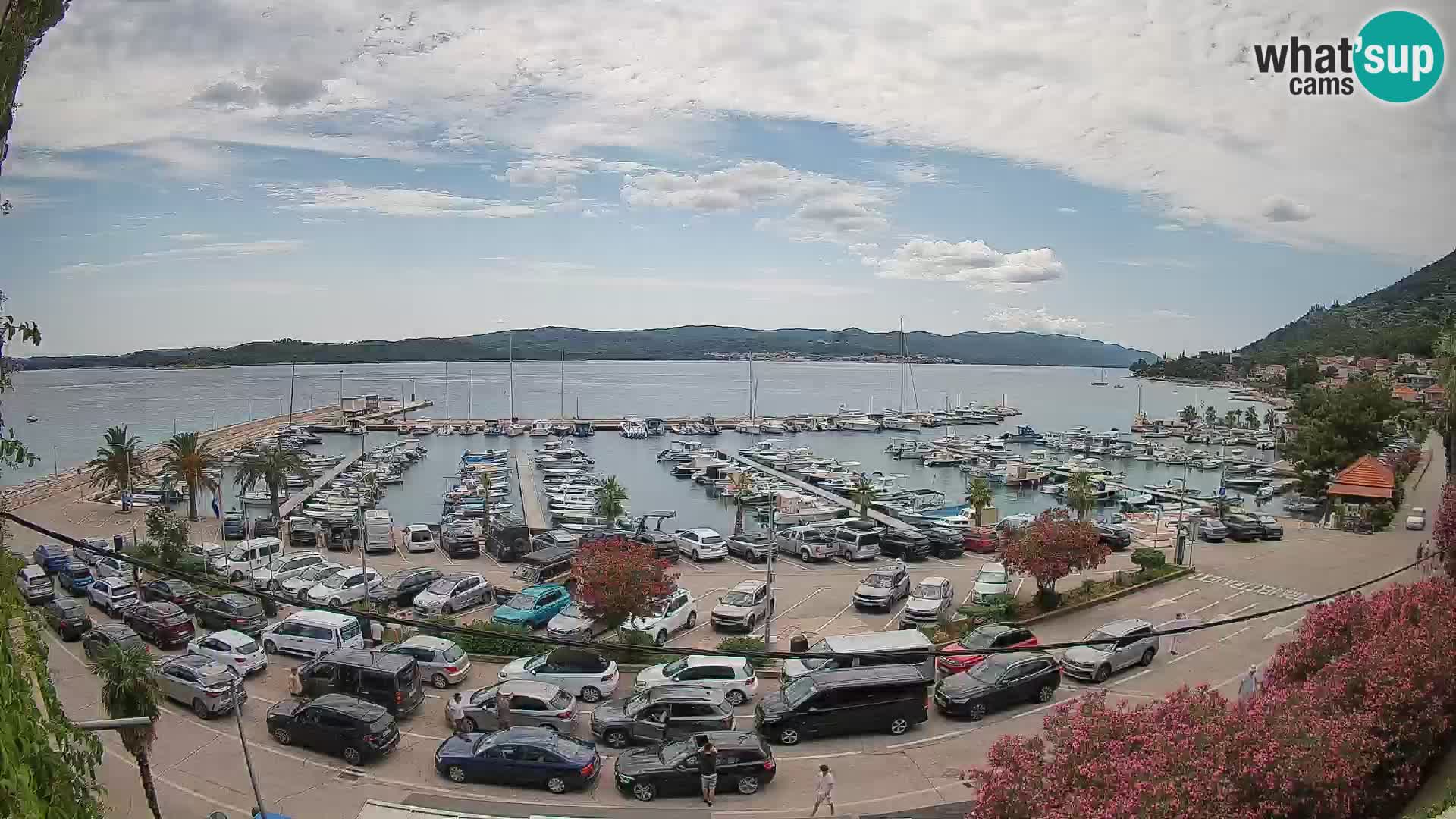 Webcam Orebić Uferpromenade – Fähre nach Korčula Live