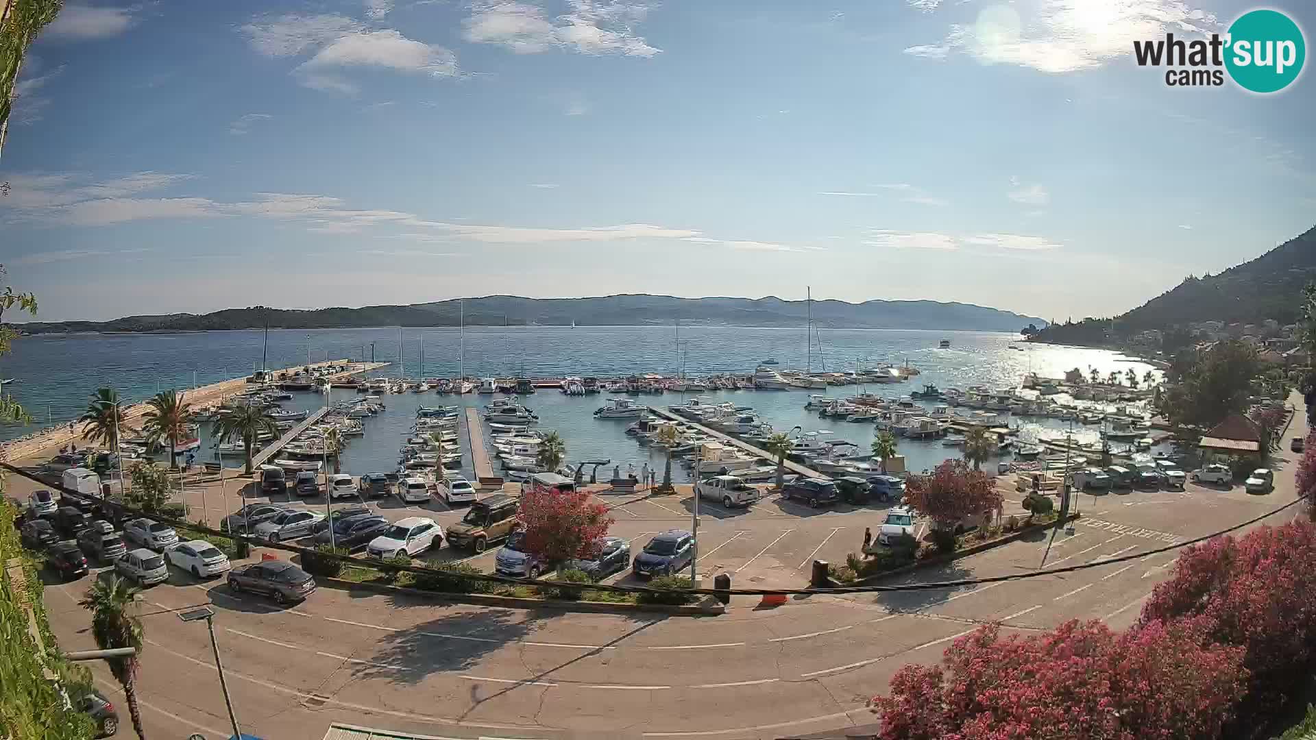 Webcam Orebić Riva – Ferry vers Korčula en direct
