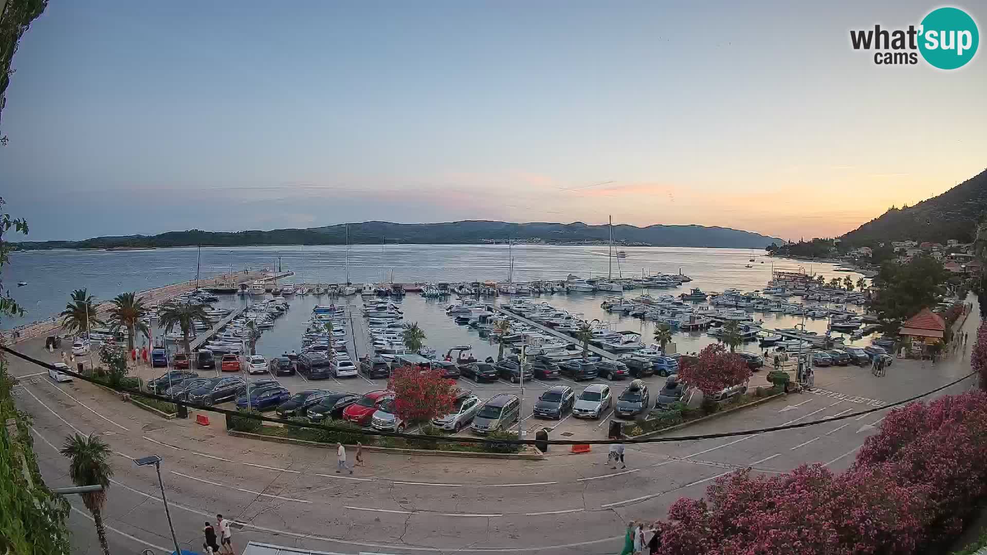 Webcam Orebić Uferpromenade – Fähre nach Korčula Live