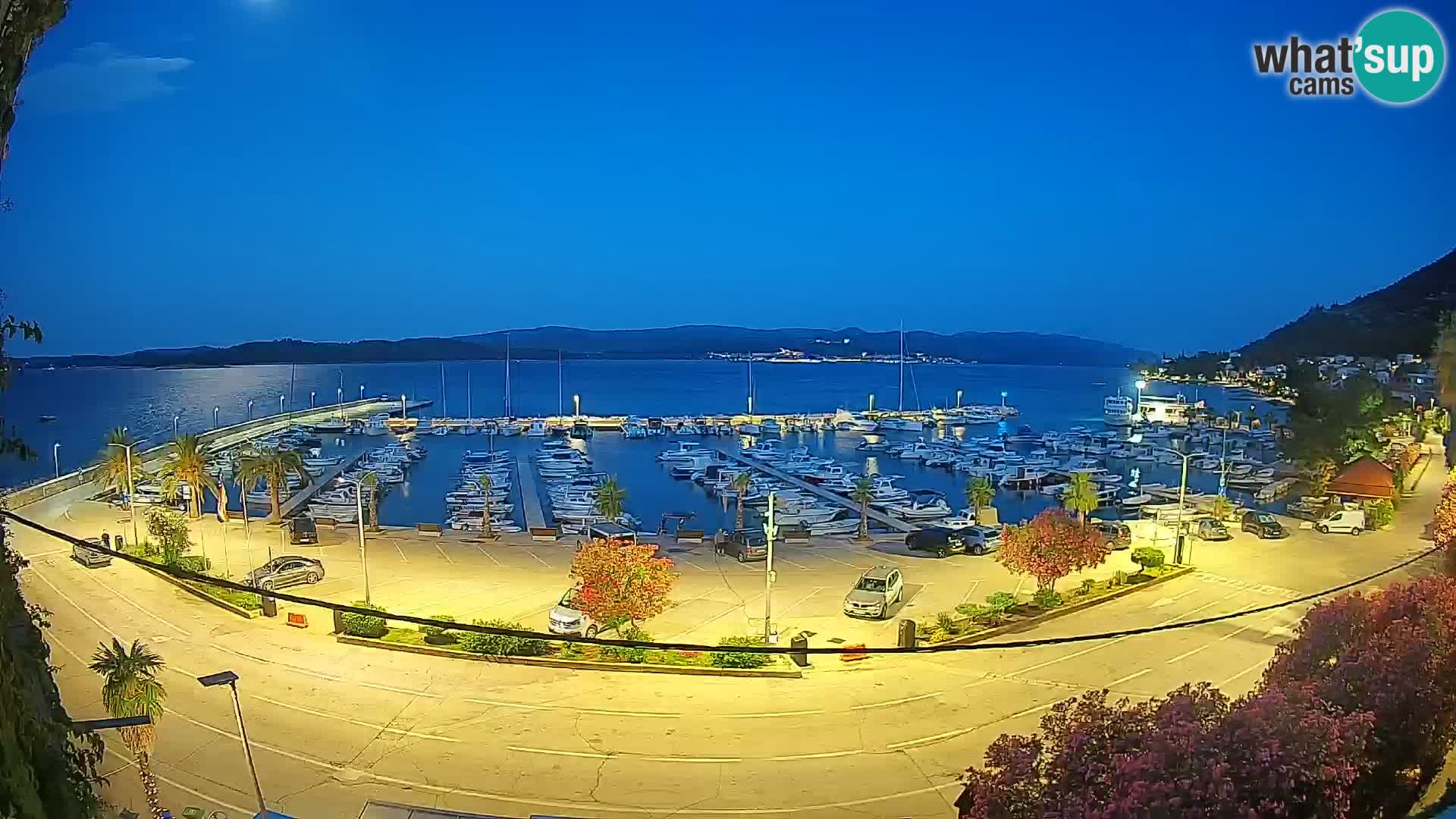 Webcam Orebić Riva – Ferry vers Korčula en direct