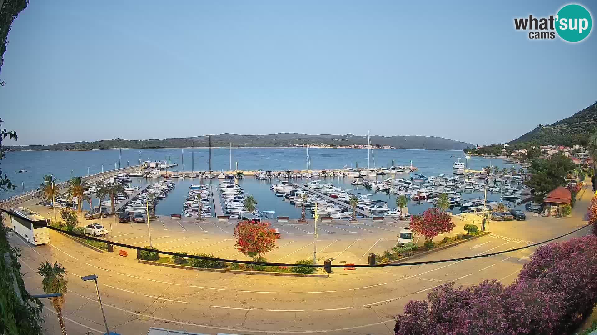 Webcam Orebić Riva – Ferry to Korčula Live
