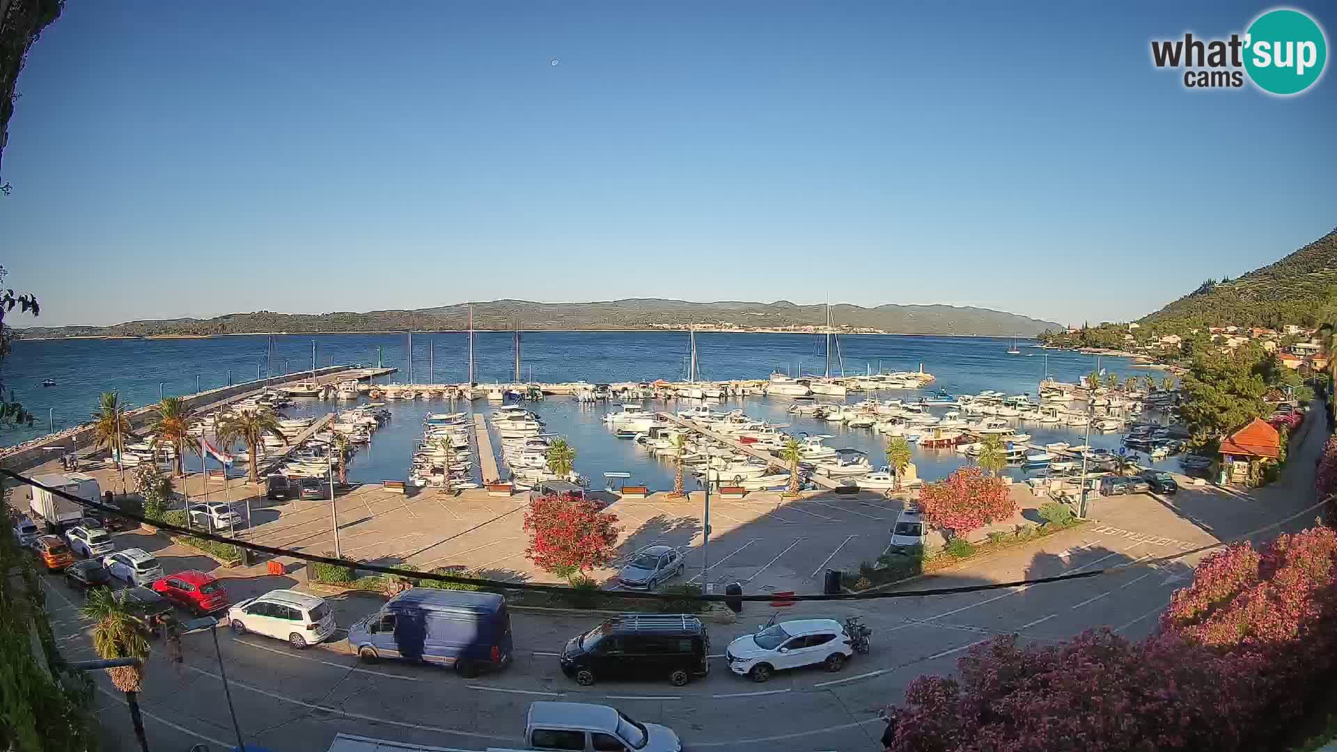 Webcam Orebić Riva – Ferry a Korčula en vivo