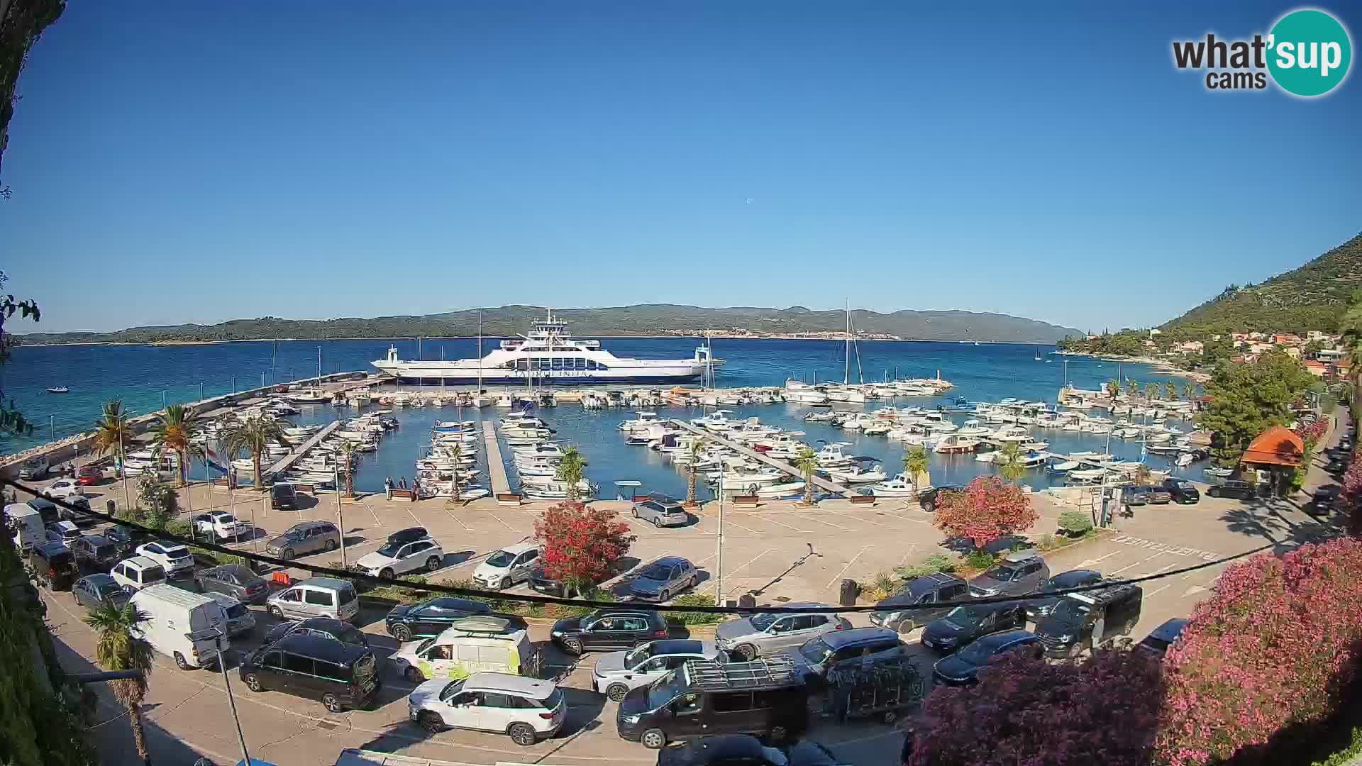 Webcam Orebić Riva – Ferry a Korčula en vivo