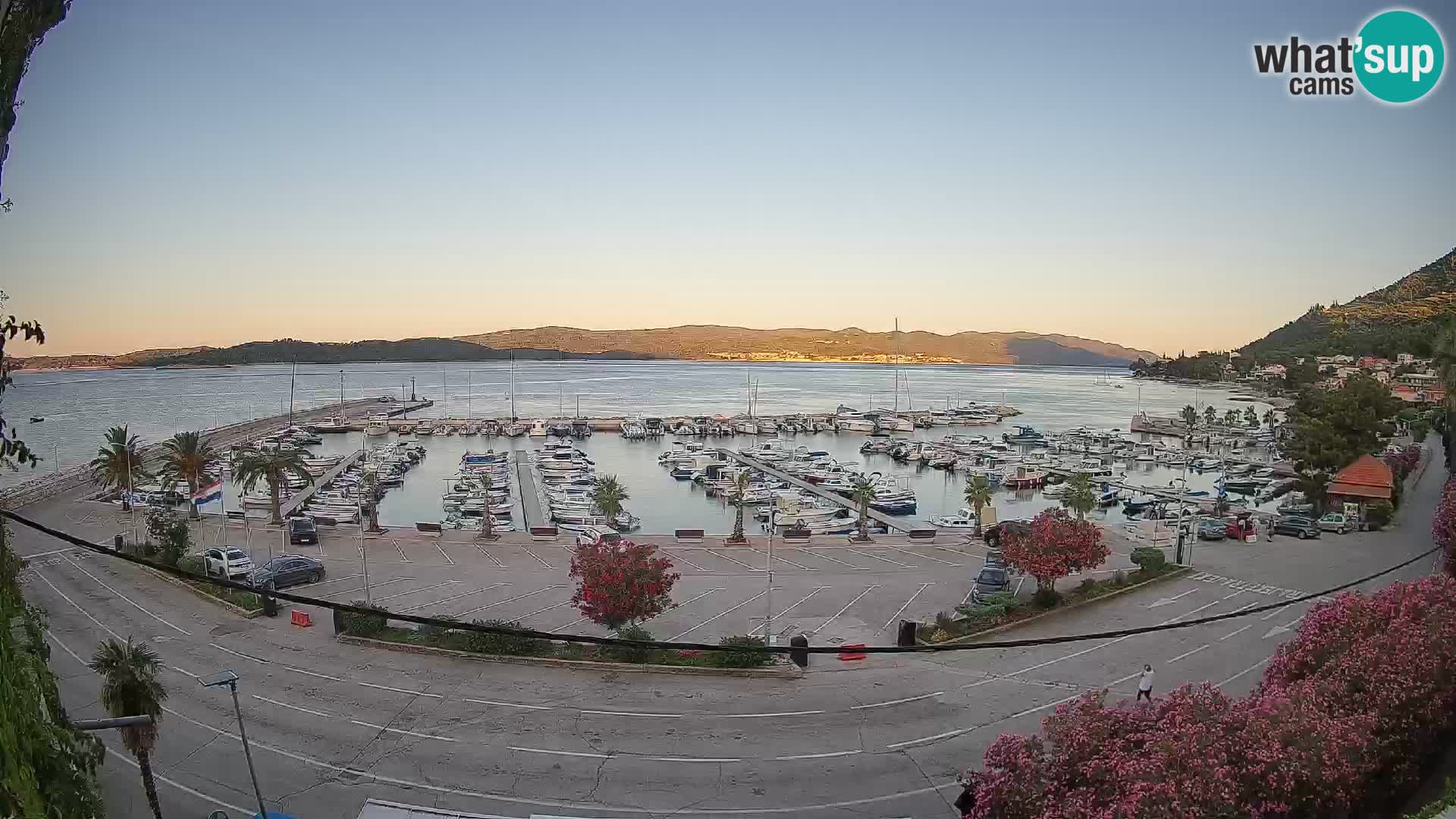 Webcam Orebić Riva – Ferry a Korčula en vivo