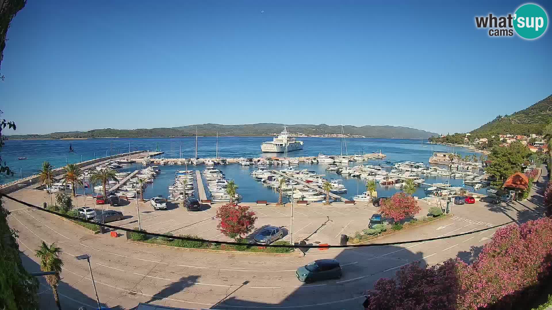 Webcam Orebić Riva – Ferry to Korčula Live