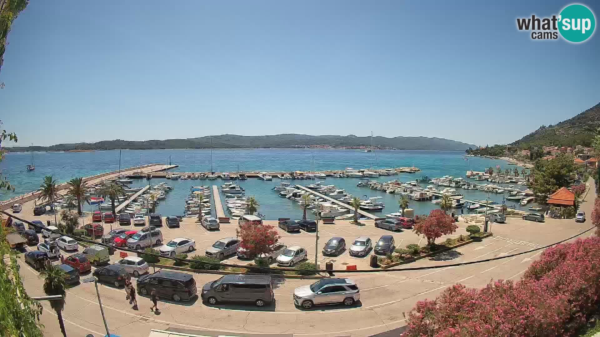 Web kamera Orebić Riva – Trajekt za Korčulu uživo