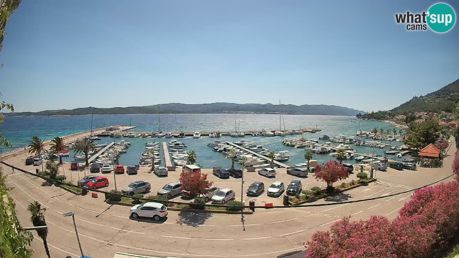 Spletna kamera Orebić Riva – Trajekt za Korčulo v živo