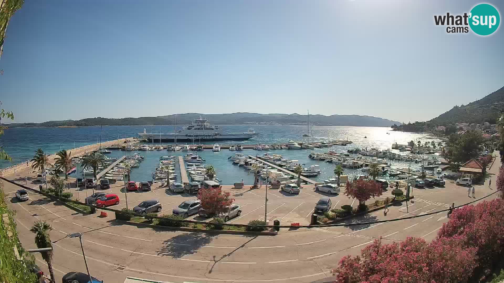 Web kamera Orebić Riva – Trajekt za Korčulu uživo