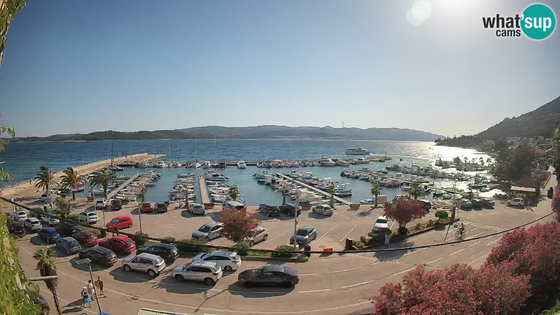 Webcam Orebić Riva – Ferry a Korčula en vivo
