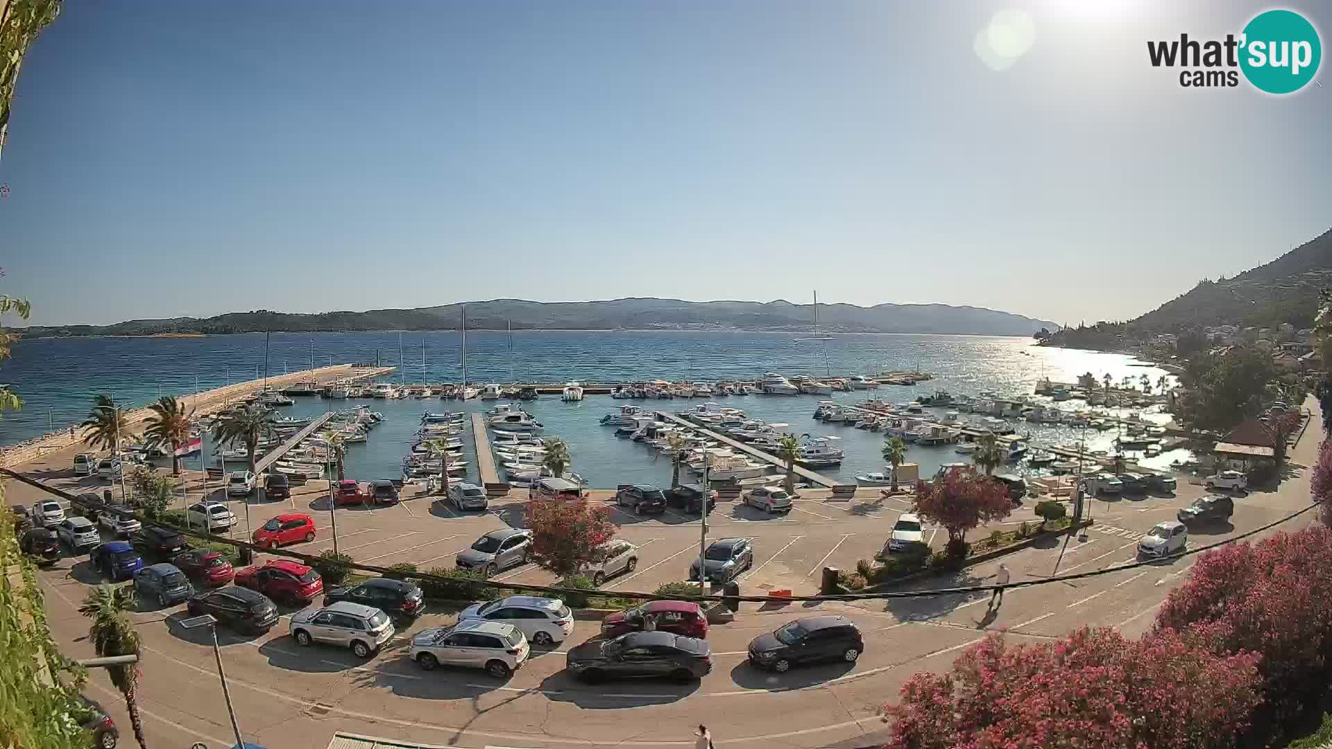 Webcam Orebić Uferpromenade – Fähre nach Korčula Live