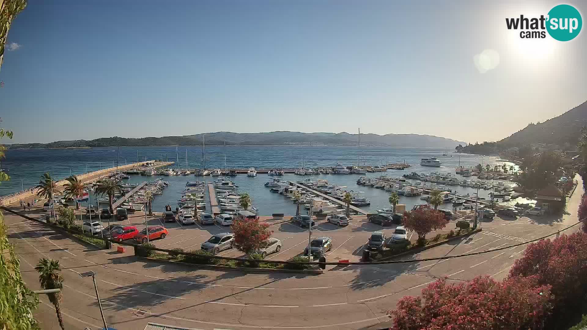 Web kamera Orebić Riva – Trajekt za Korčulu uživo
