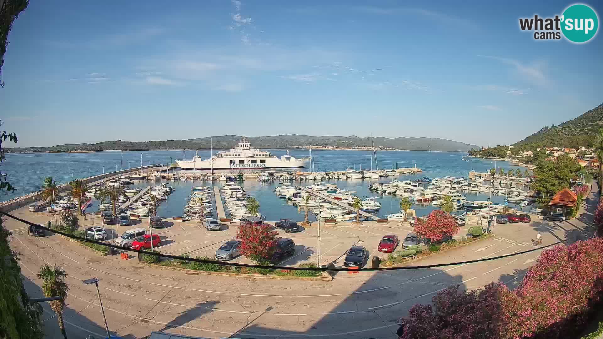 Webcam Orebić Riva – Ferry to Korčula Live