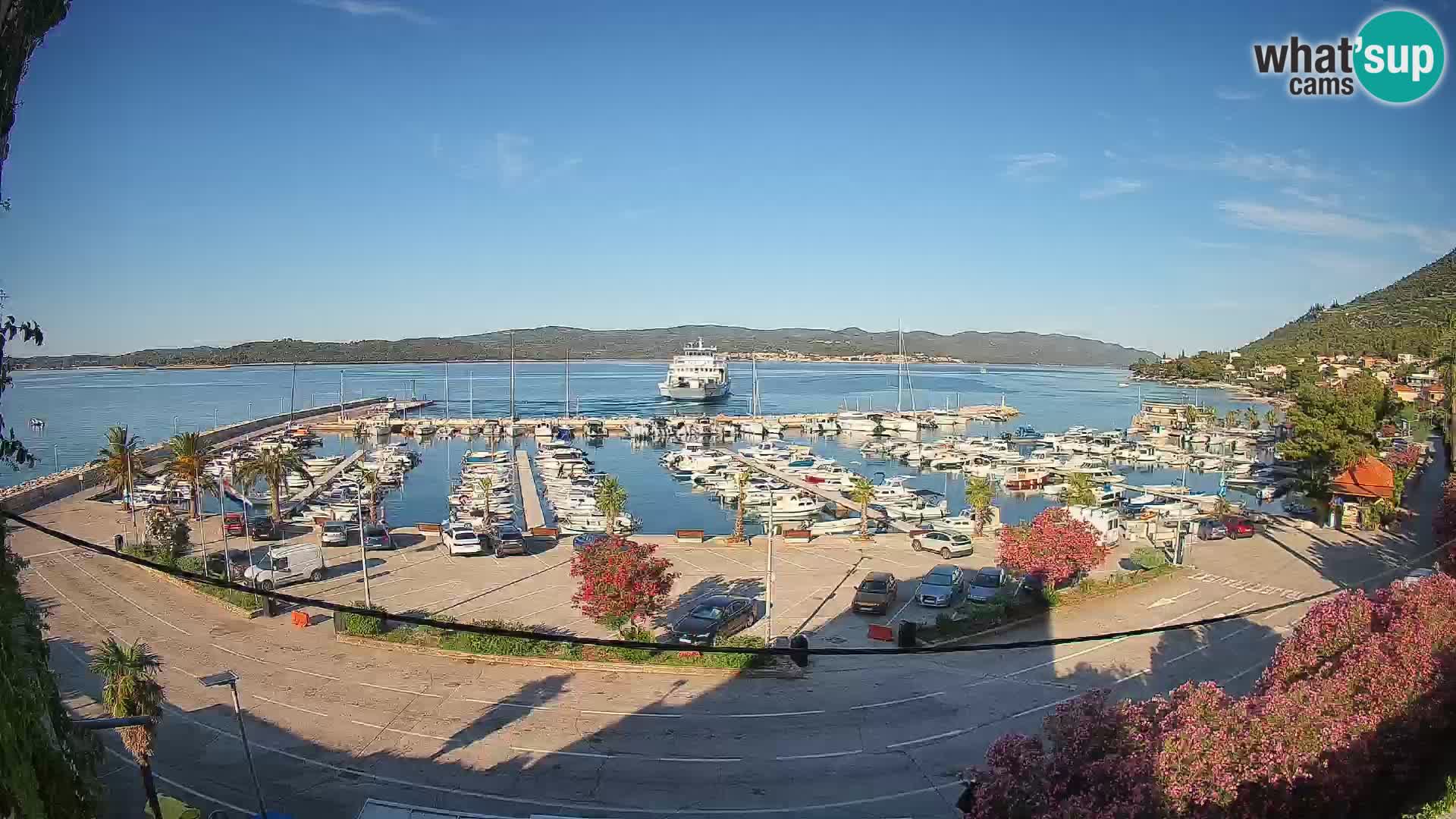 Webcam Orebić Riva – Ferry vers Korčula en direct