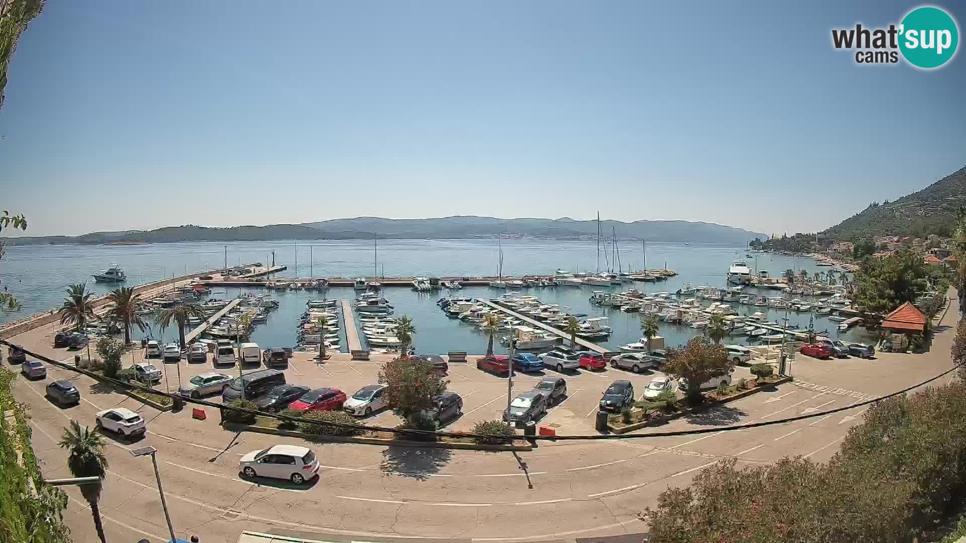 Webcam Orebić Riva – Ferry a Korčula en vivo