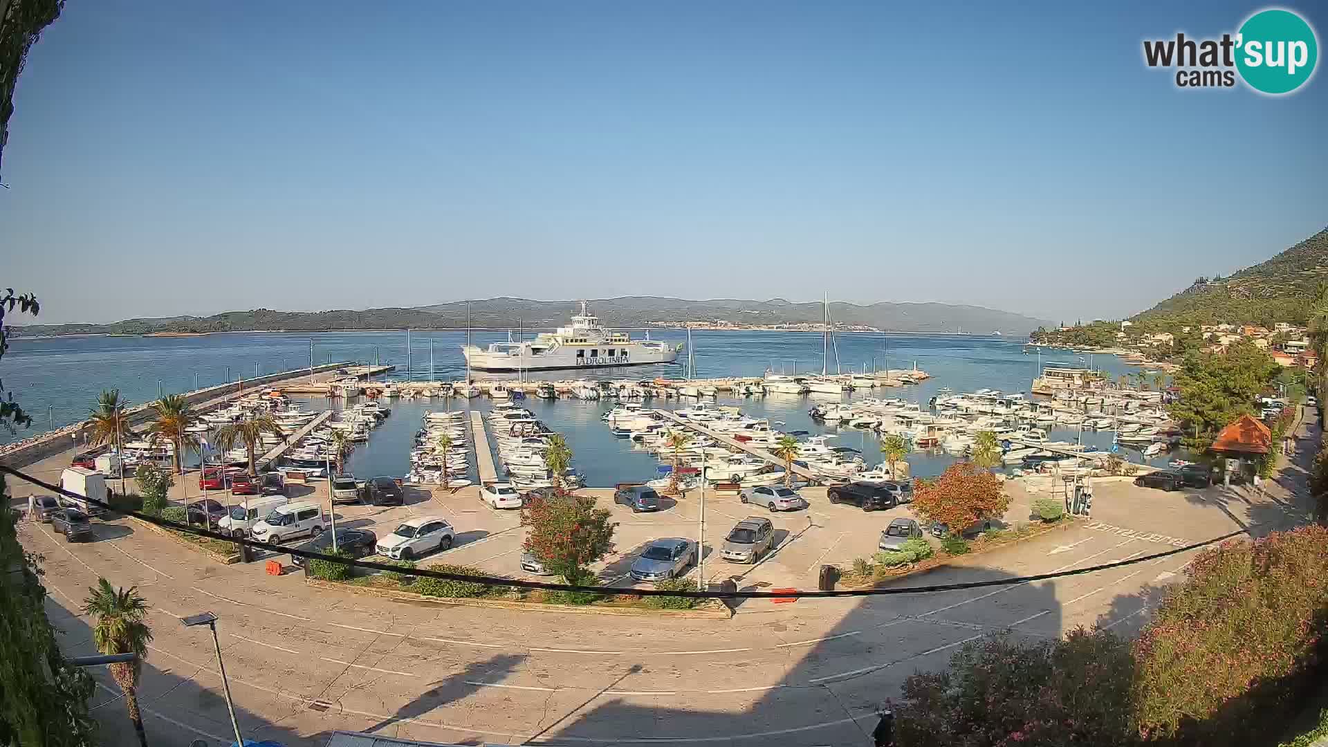 Webcam Orebić Riva – Ferry to Korčula Live