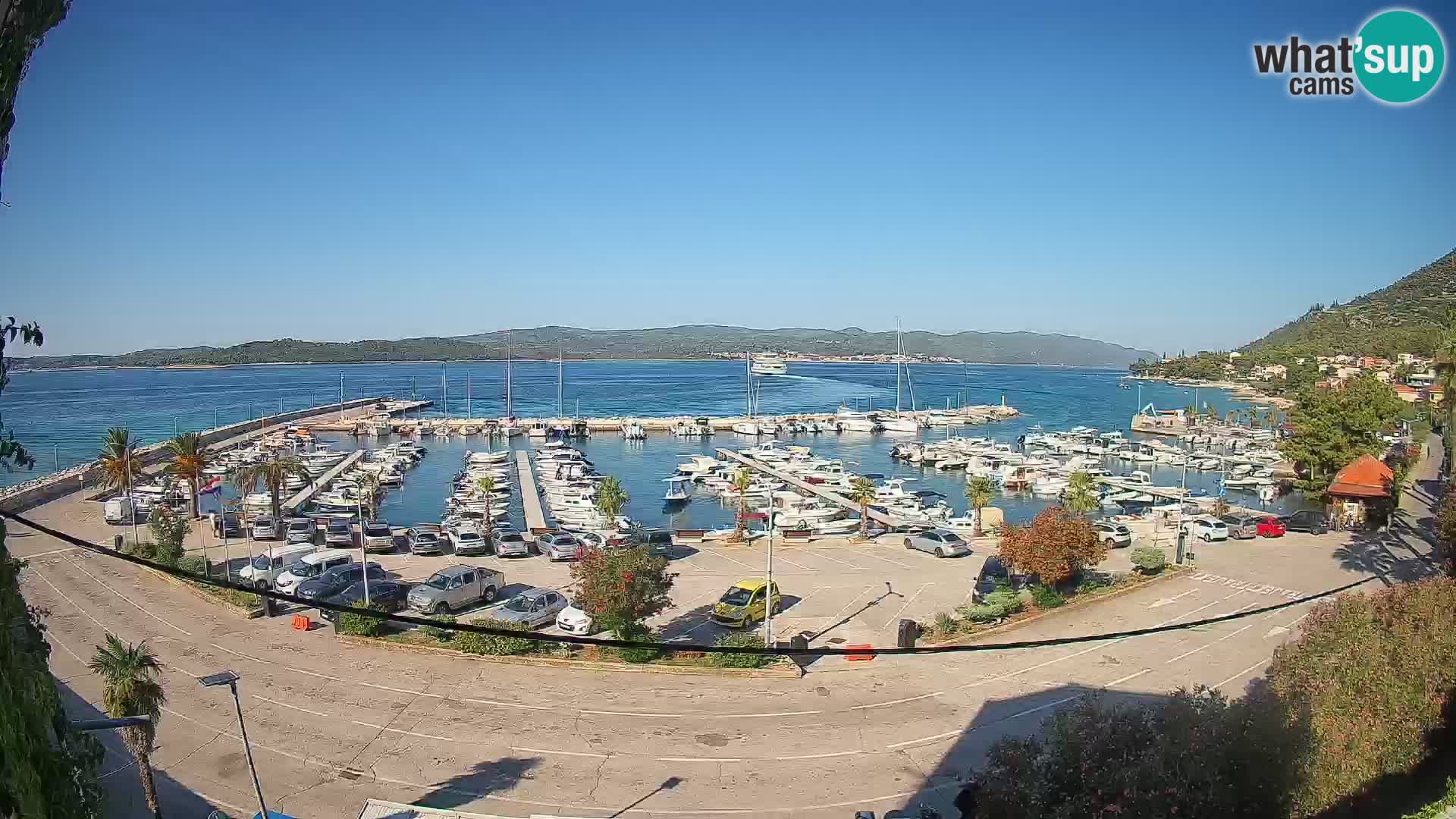 Web kamera Orebić Riva – Trajekt za Korčulu uživo