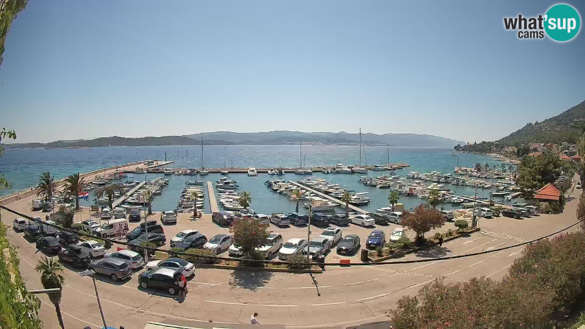 Webcam Orebić Riva – Ferry to Korčula Live