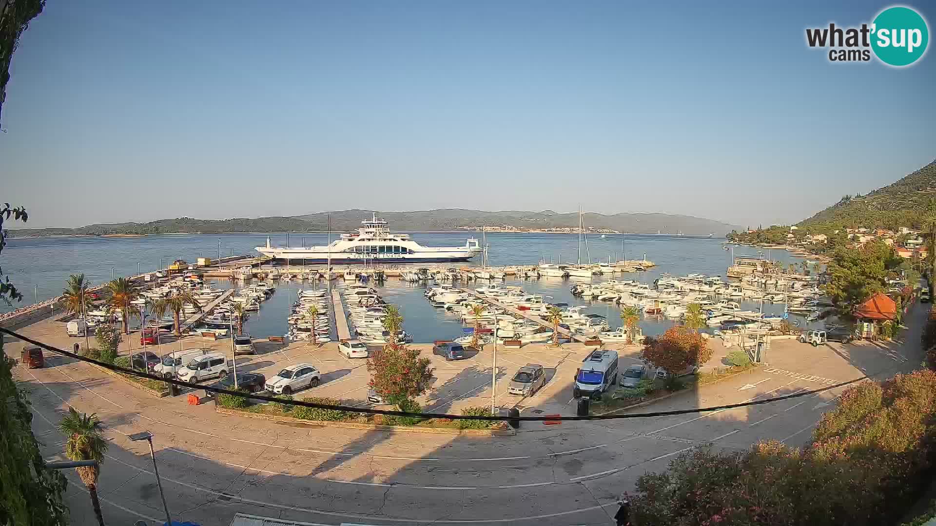Webcam Orebić Riva – Ferry vers Korčula en direct