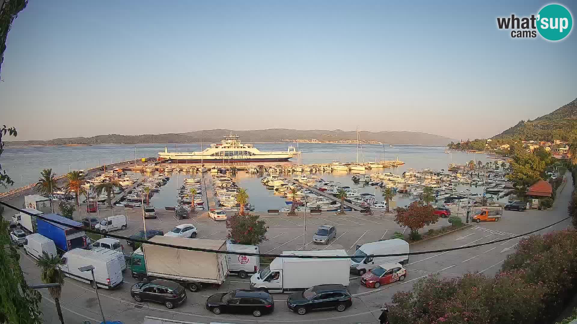 Webcam Orebić Riva – Ferry vers Korčula en direct