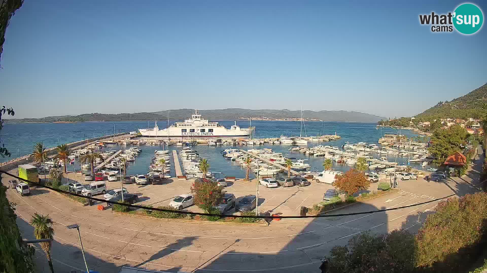 Webcam Orebić Riva – Ferry vers Korčula en direct