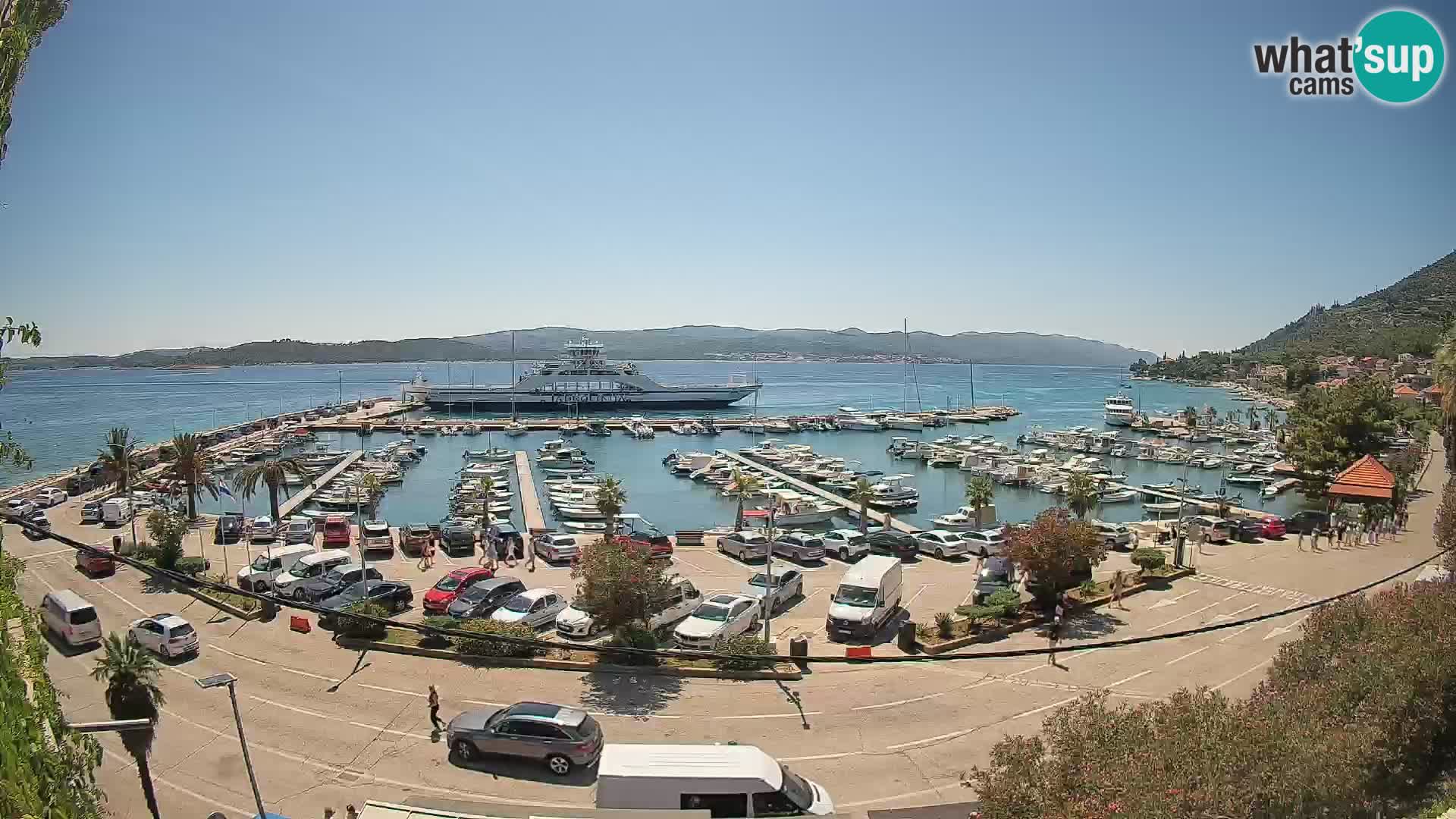 Web kamera Orebić Riva – Trajekt za Korčulu uživo
